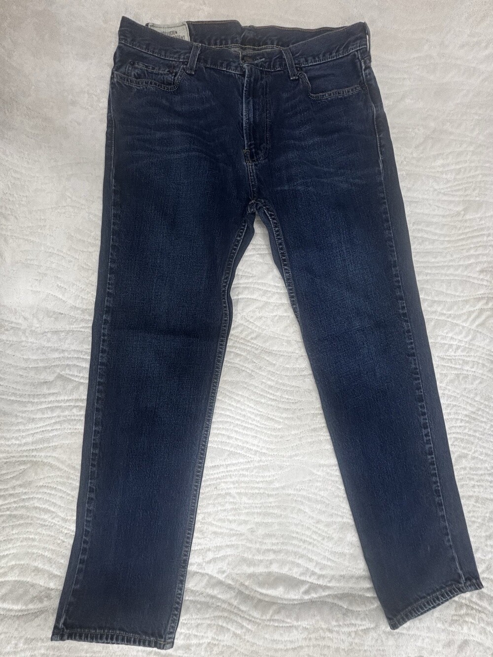 Hollister Men’s Classic Straight Jeans 34x32 Dark Wash Blue Denim